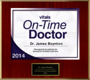 Vitals On-Time Doctor Award